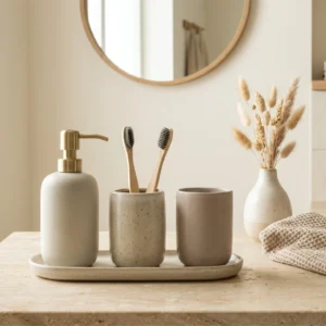 Ceramic Soap Dispenser Set
